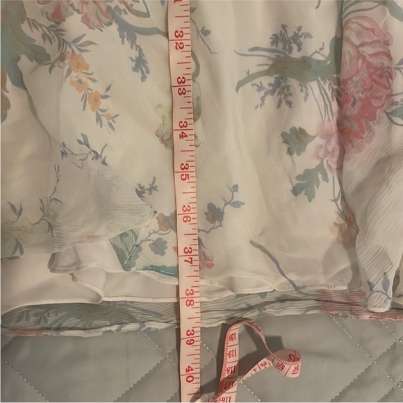 100% Silk Ralph Lauren Purple Label Victoria Floral-Print A-Line Silk Maxi Skirt - Picture 8 of 12